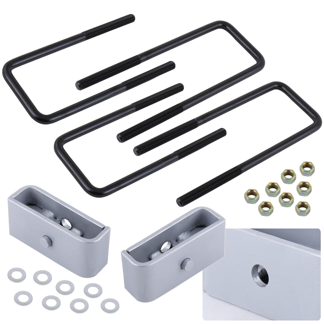 Chevrolet Silverado 1500 1999-2023 / GMC Sierra 1500 1999-2023 1" Rear Leveling Lift Kit Silver