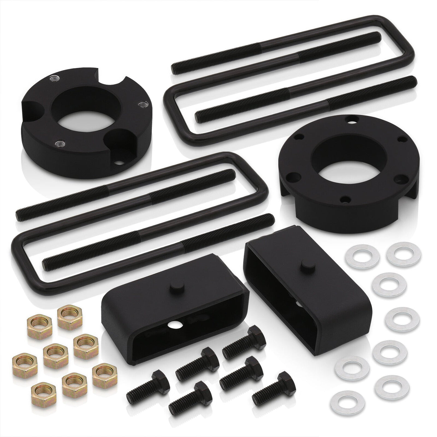 Toyota Tacoma 2005-2023 (6 Lug) 2" Front 3" Rear Leveling Lift Kit Black