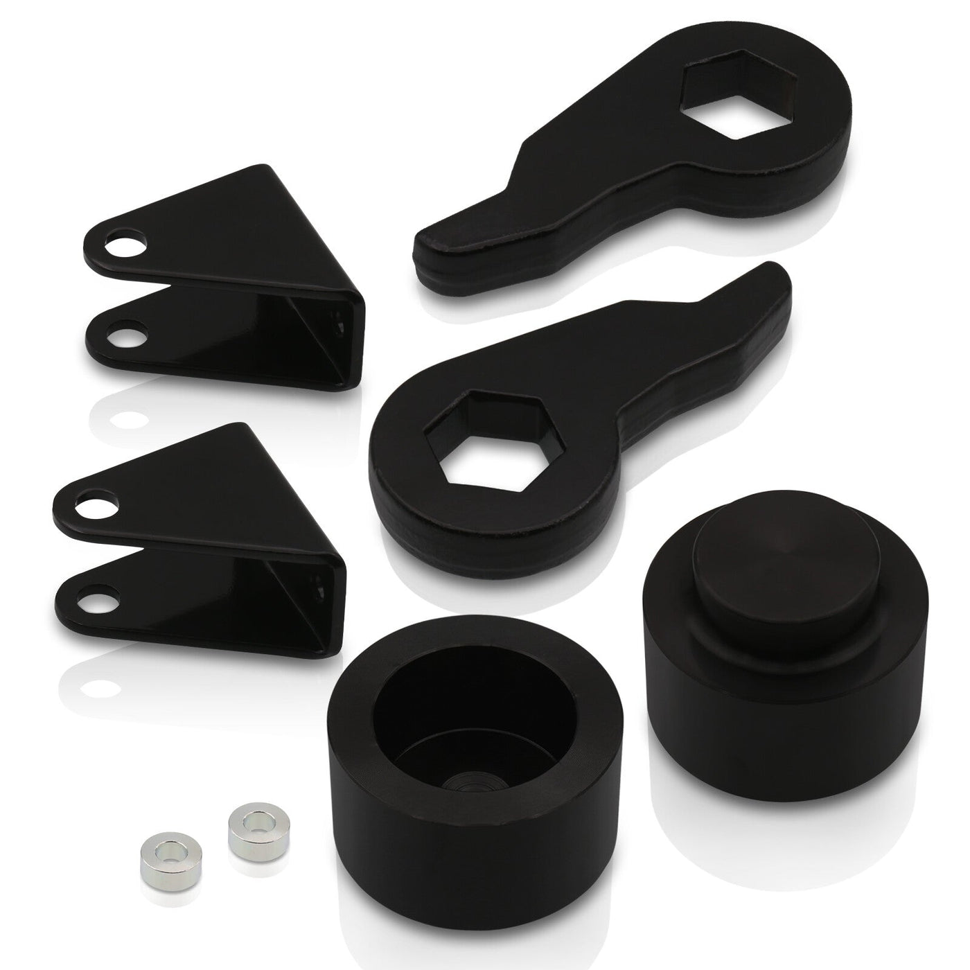 Hummer H2 2003-2010 3" Front 2" Rear Leveling Lift Kit Black (Excluding Air Ride Suspensions)