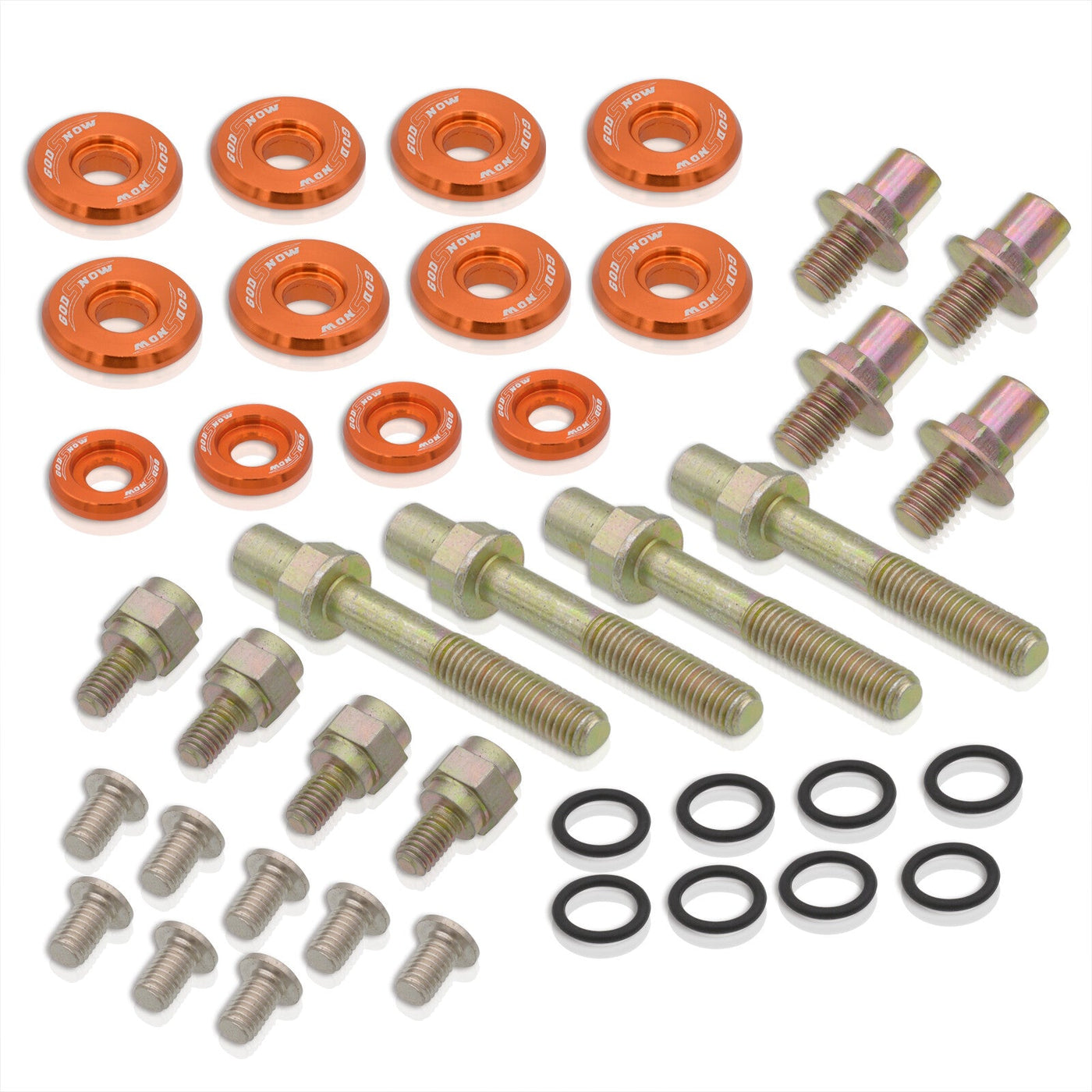 Acura Honda B-Series B16 B17 B18 Low Profile Engine Valve Cover Bolts Orange