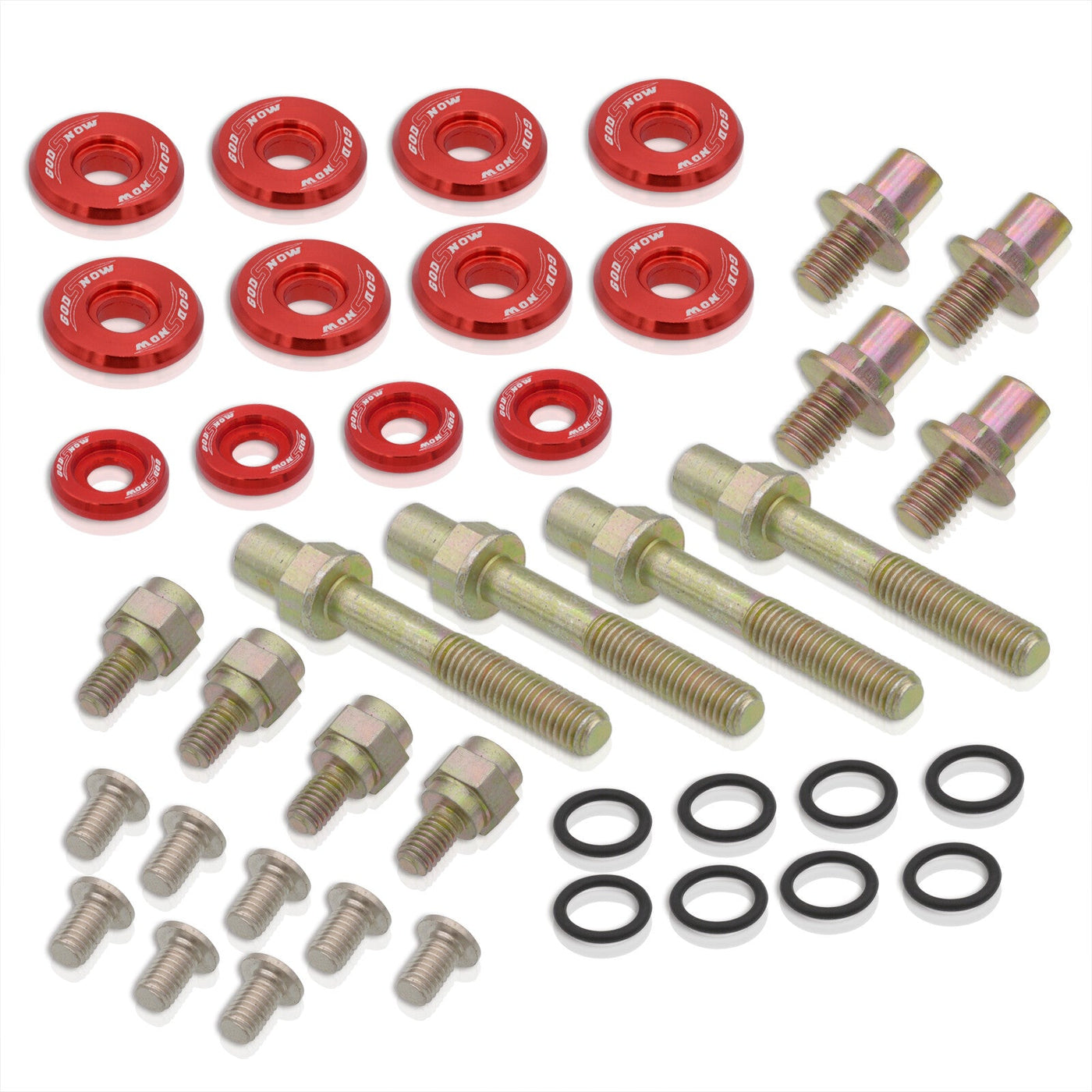 Acura Honda B-Series B16 B17 B18 Low Profile Engine Valve Cover Bolts Red