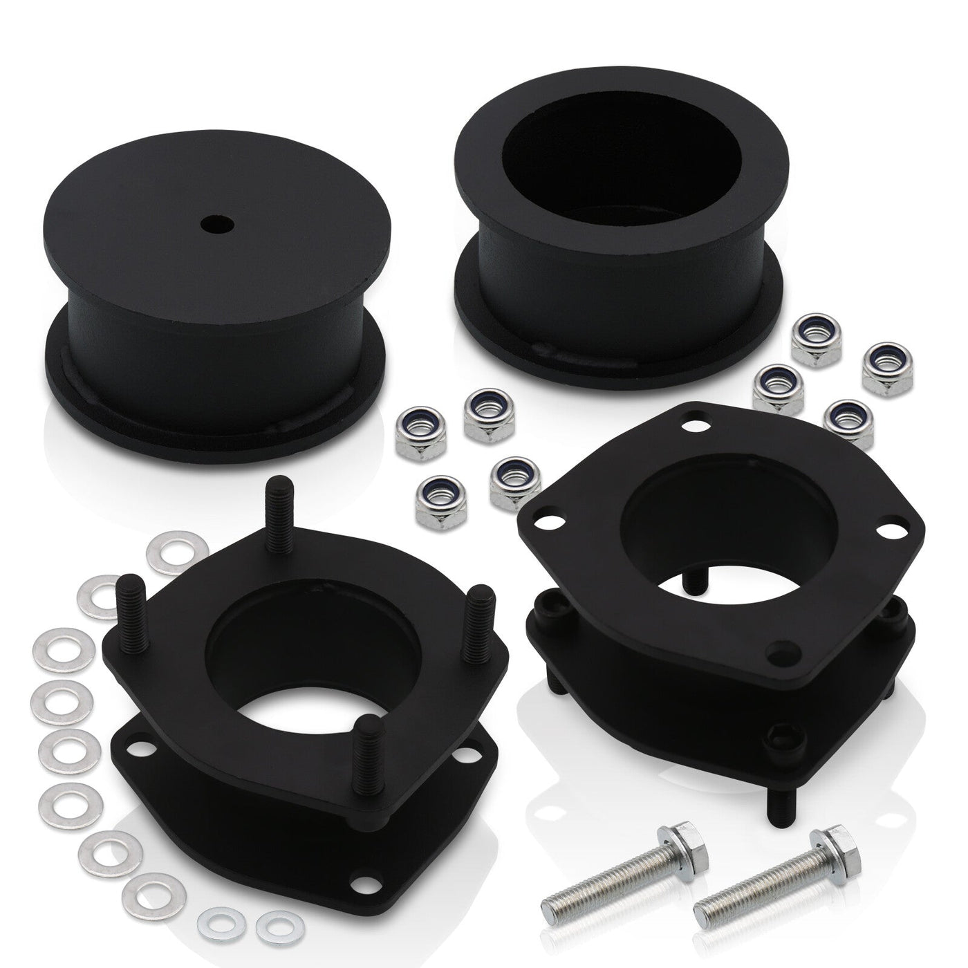 Jeep Commander XK 2006-2010 3" Front 3 " Rear Leveling Lift Kit Black