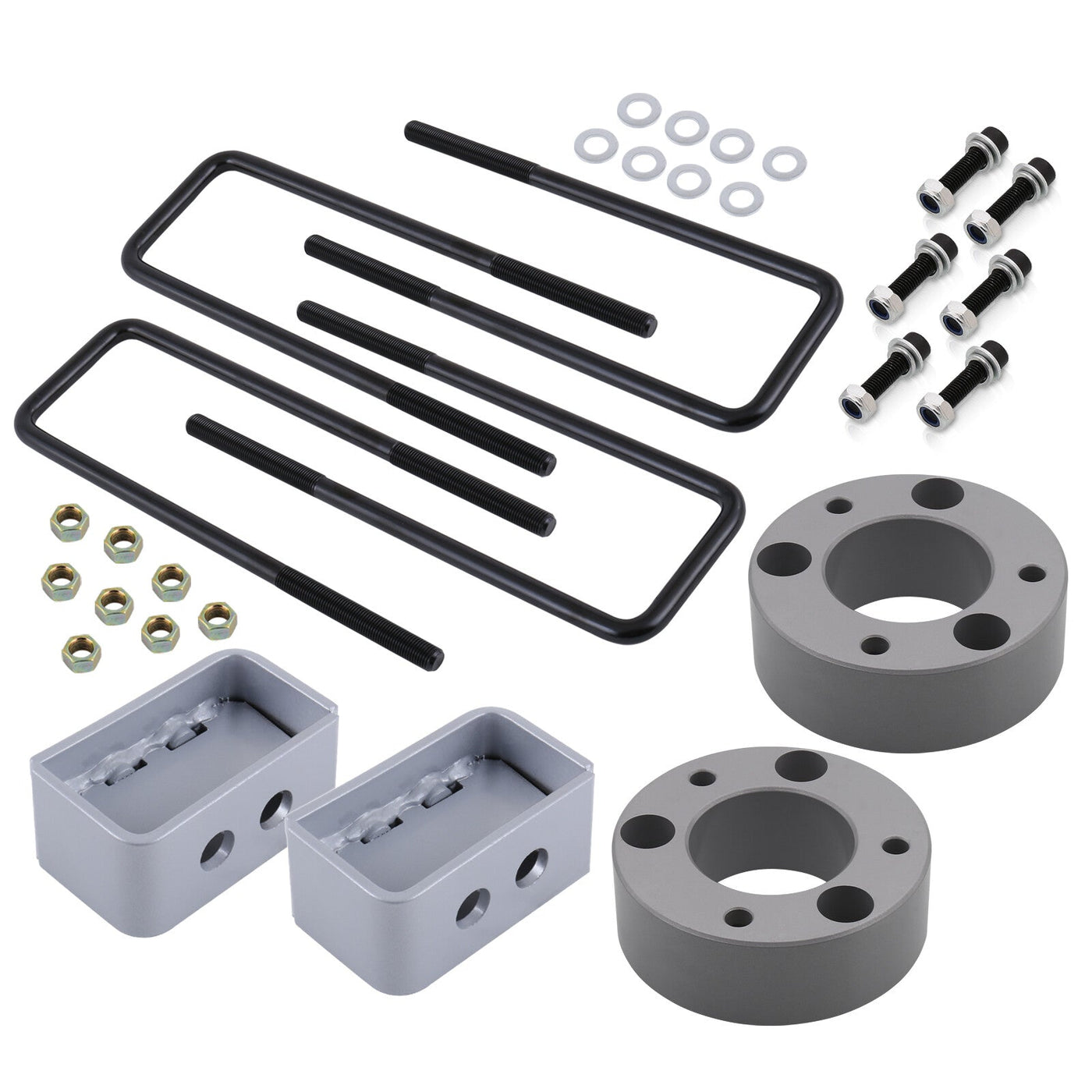 Ford F150 2004-2020 2.5" Front and 1.5" Rear Leveling Lift Kit Silver