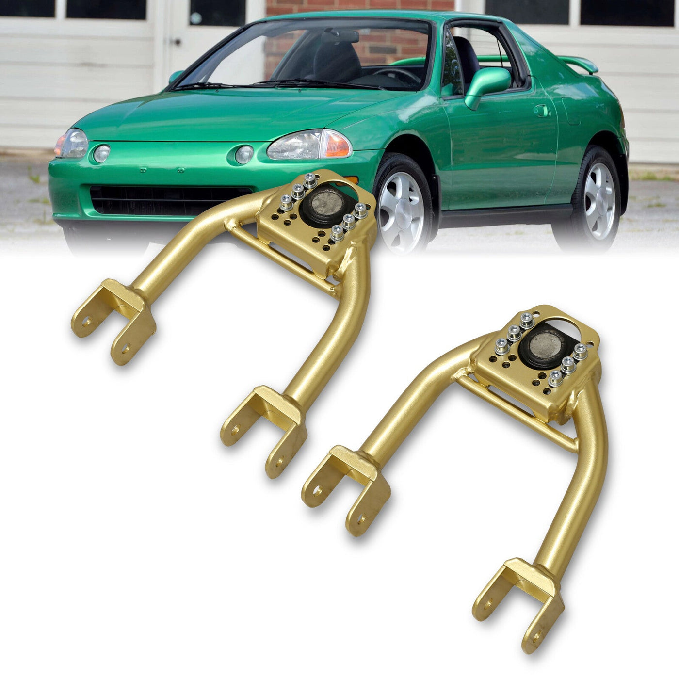 Acura Integra 1994-2001 / Honda Civic 1992-1995 / Del Sol 1993-1997 Front Upper Tubular Control Arms Camber Kit Gold