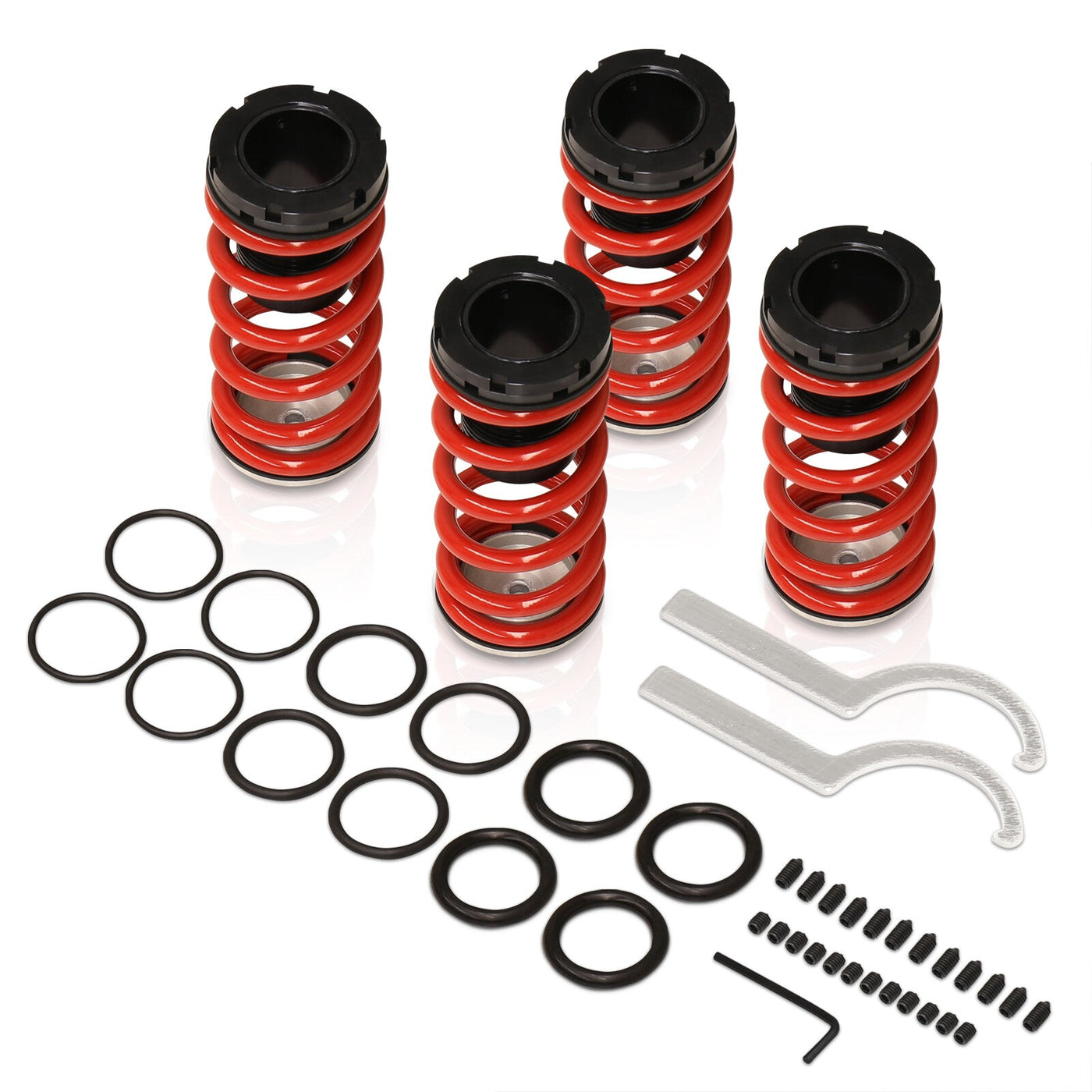 Volkswagen Golf MK3 1993-1999 / Jetta MK3 1993-1999 Coilover Sleeves Kit Red