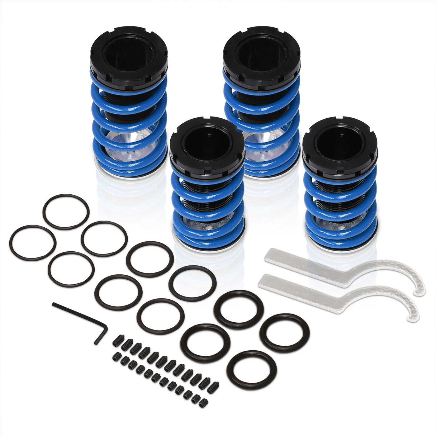 Hyundai Tiburon 1996-1998 Coilover Sleeves Kit Blue