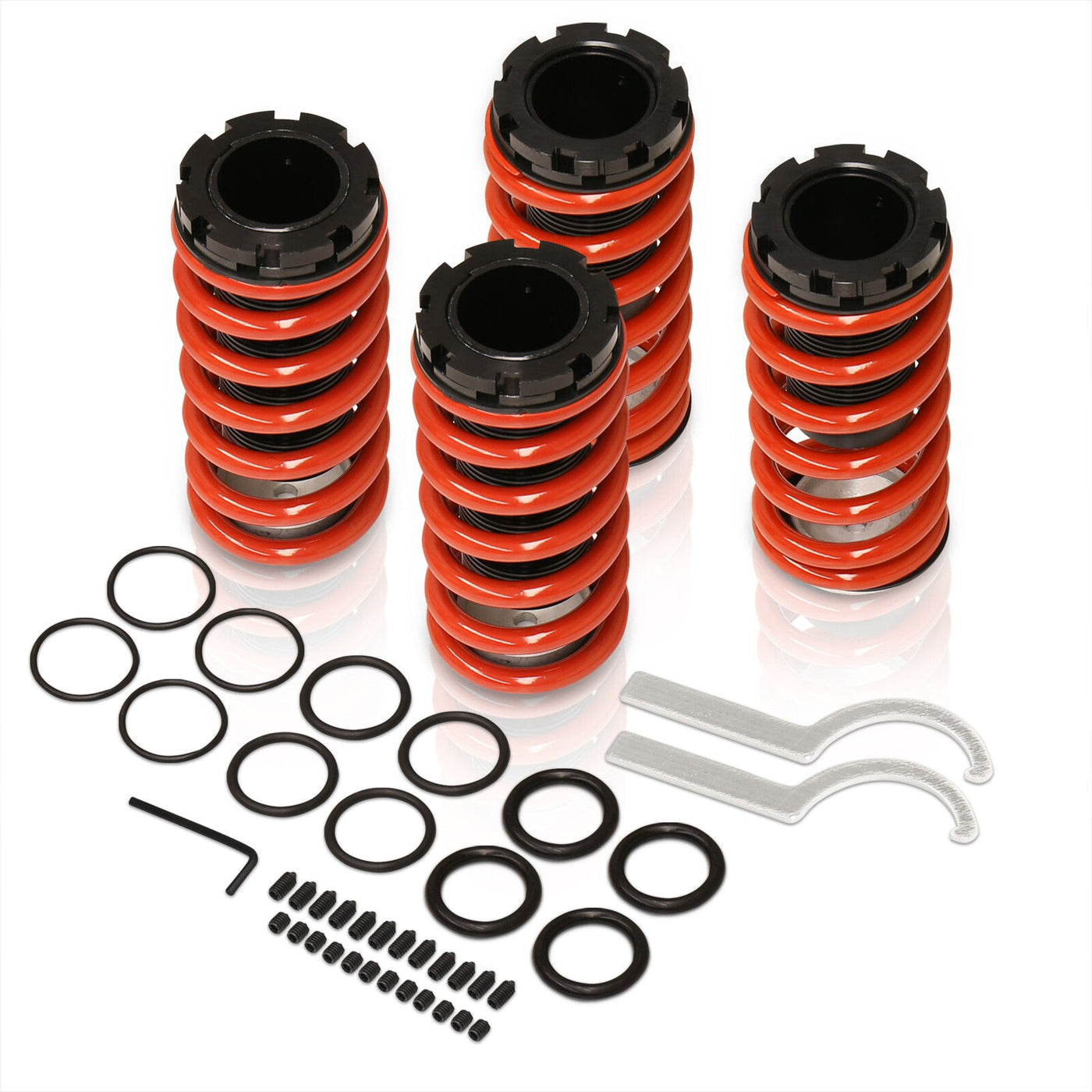 Honda Accord 1990-1997 / Prelude 1992-2001 Coilover Sleeves Kit Red