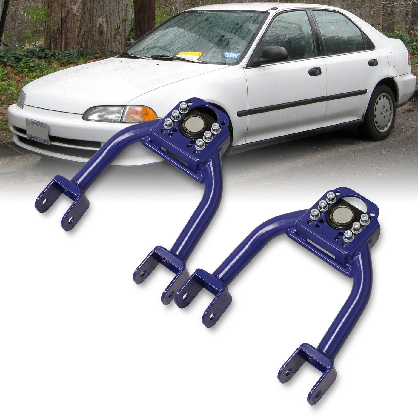 Acura Integra 1994-2001 / Honda Civic 1992-1995 / Del Sol 1993-1997 Front Upper Tubular Control Arms Camber Kit Blue