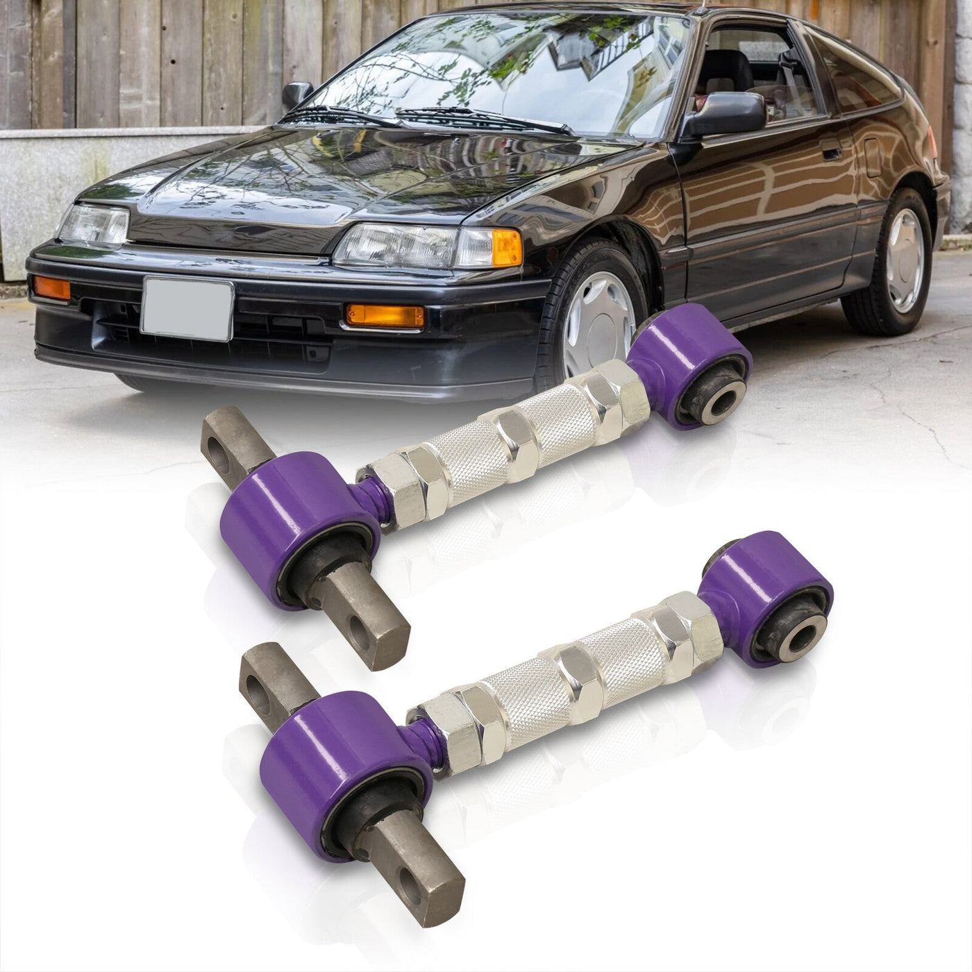 Acura Integra 1990-2001 / Honda Civic 1988-2000 / CRX 1988-1991 / Del Sol 1993-1997 Rear Control Arms Camber Kit Purple (Version 3)