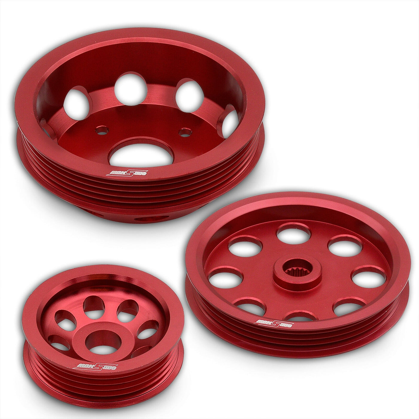 Nissan 240SX S14 S15 SR20 Underdrive Crank Pulley Red