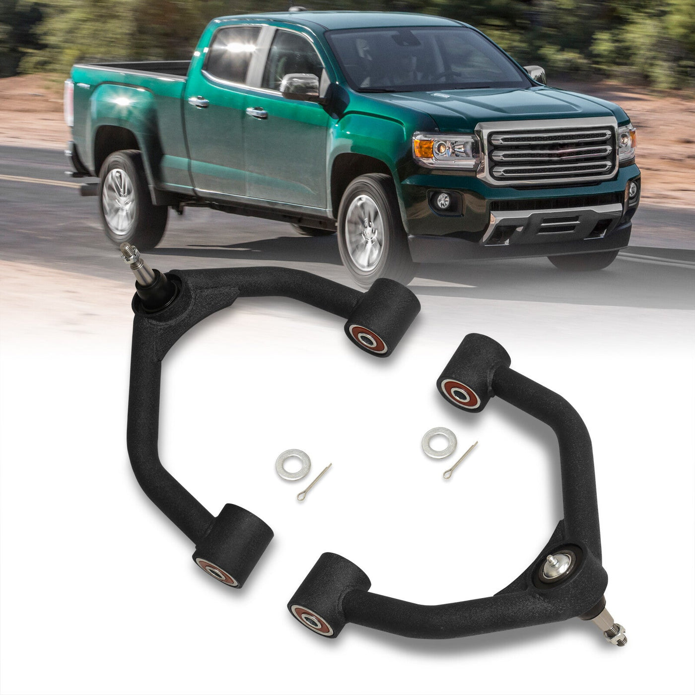 Chevrolet Colorado 2015-2022 / GMC Canyon 2015-2022 2-4" Lift Front Upper Tubular Control Arms Black