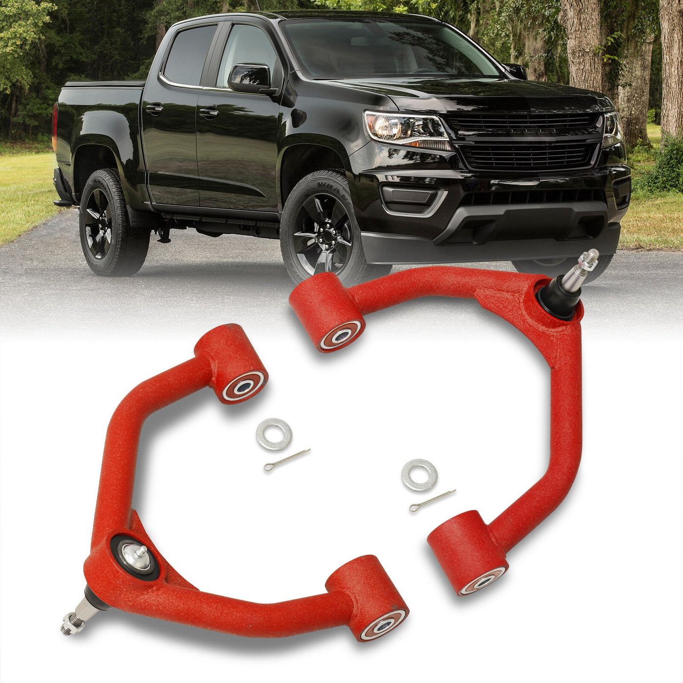 Chevrolet Colorado 2015-2022 / GMC Canyon 2015-2022 2-4" Lift Front Upper Tubular Control Arms Red