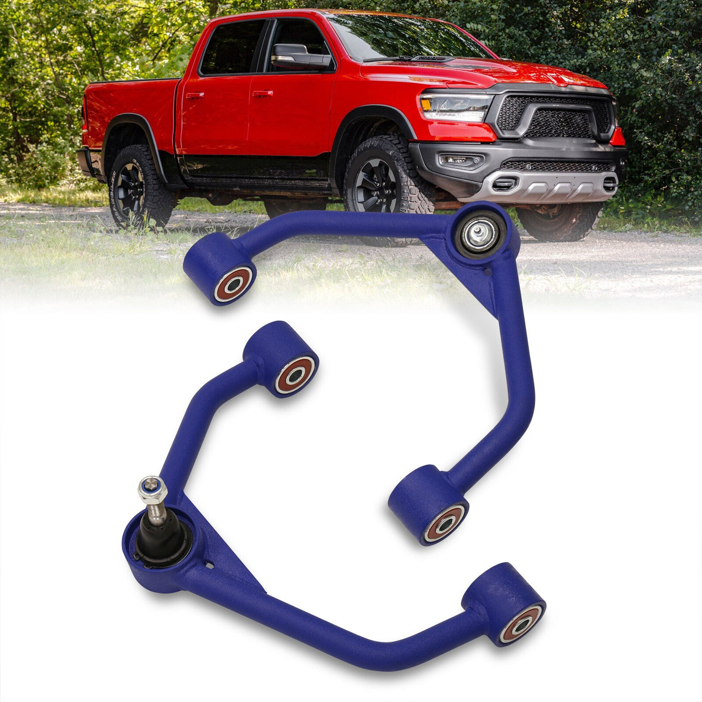 Dodge Ram 1500 2019-2022 2-4" Lift Front Upper Tubular Control Arms Blue