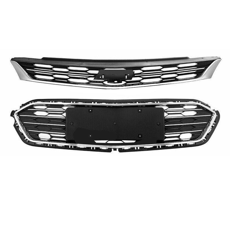 Front Bumper Upper Grill Middle Lower Grille For Chevrolet Cruze 2016 2017 2018