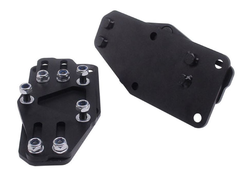 Dingo Sliders Adjustable Motor Mounts Adapters Black Steel LS Engine Swaps USA