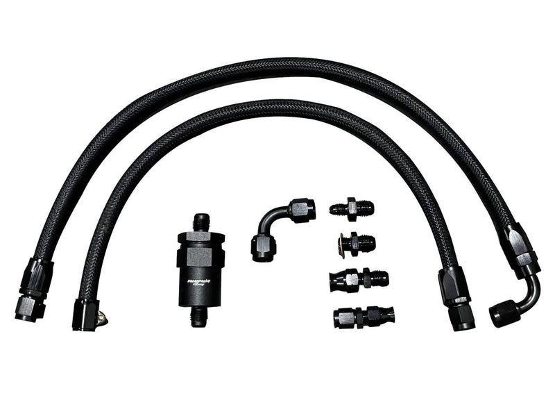 H Series Tucked Fuel Line Kit For Honda Acura Feed Return Line H22 H23 Civic Si