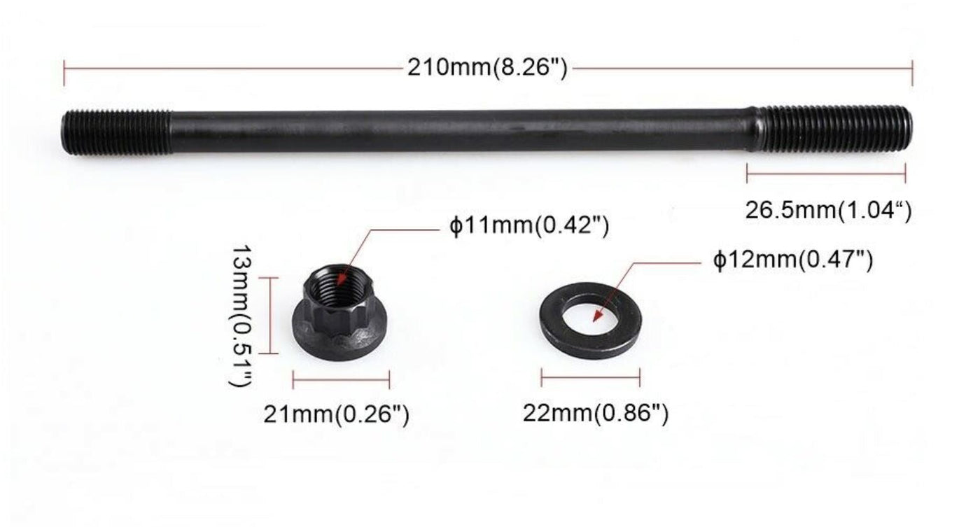 Cylinder Head Stud Kit For Honda Prelude H22A1 H22A4 H22 H Series 208-4304