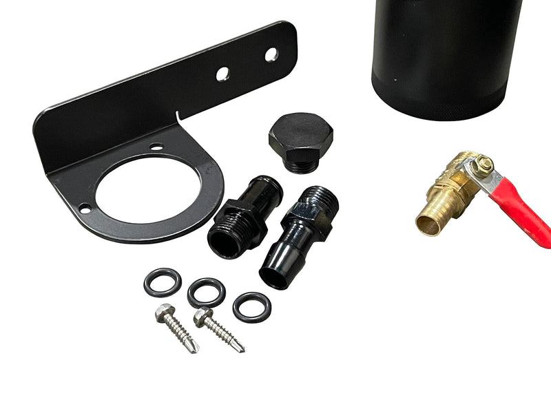 Universal Performance Oil Catch Can 2 Port 6AN + Mounting Bracket Kit Turbo -6AN