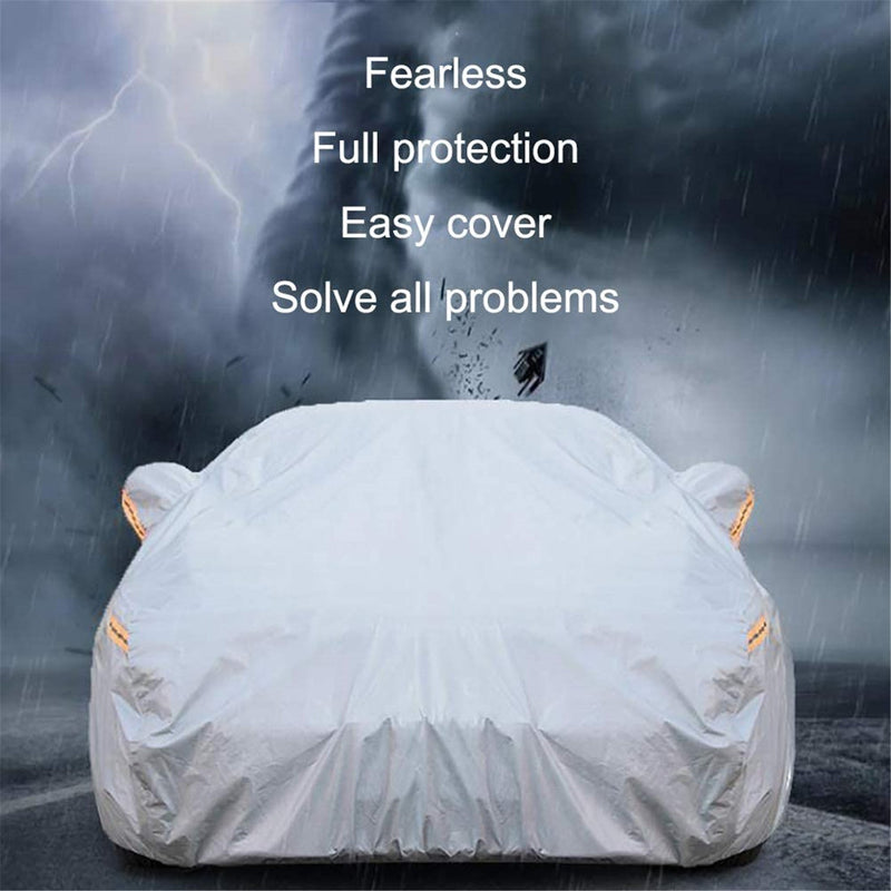 3XXL Breathable PEVA Full Car Cover Rain UV Dust Snow Resistant Universal Fit