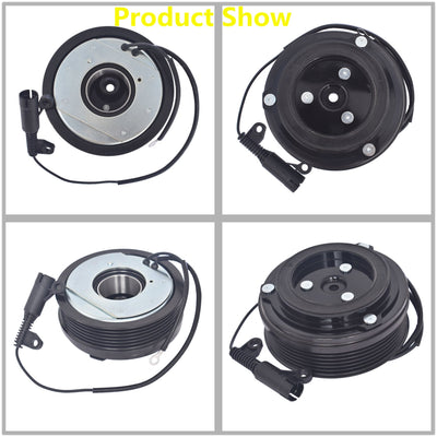 AC Compressor CVC Clutch Kit Pulley Coil For 02 - 08 Mini Cooper 6 Groove 1.6L