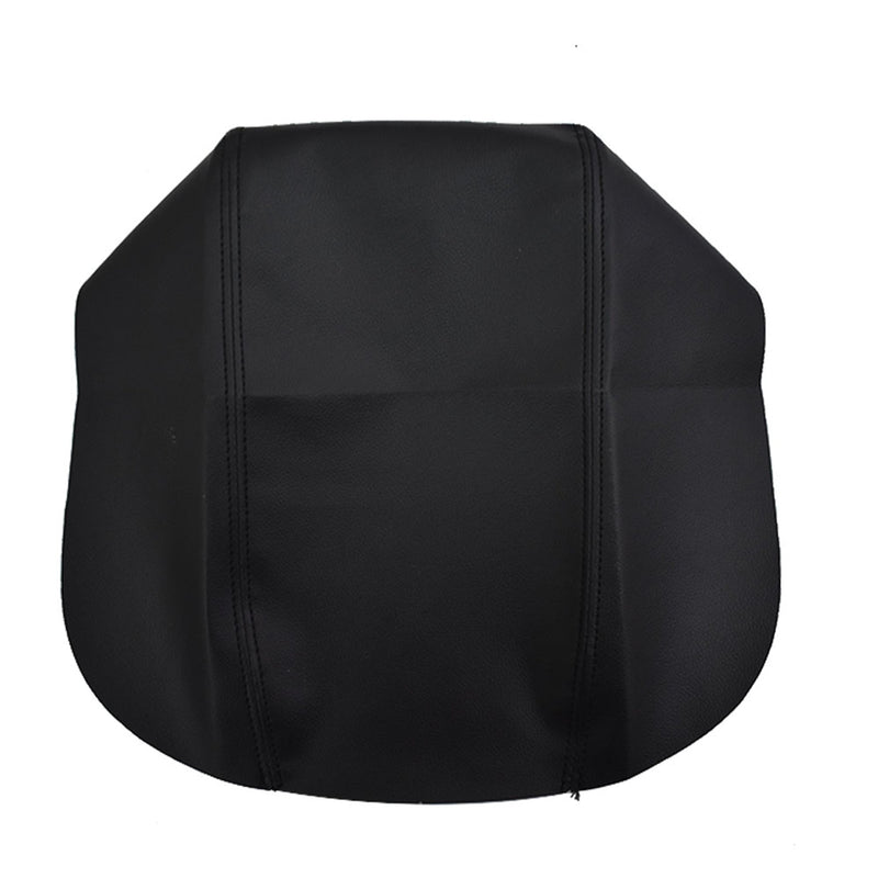 Black Leather Center Console Lid Armrest Cover Skin For 2011-2018 Ford Explorer
