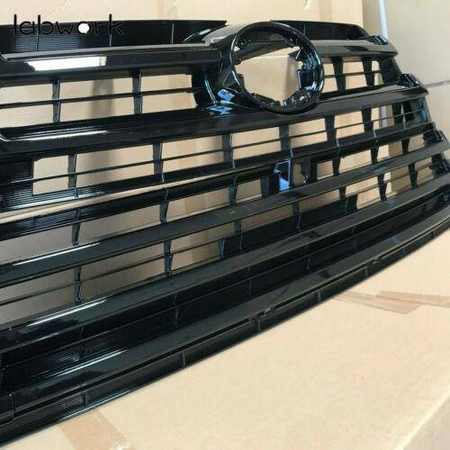Gloss Black Upper Lower Radiator Bumper Grille for 2017-2019 Toyota Highlander