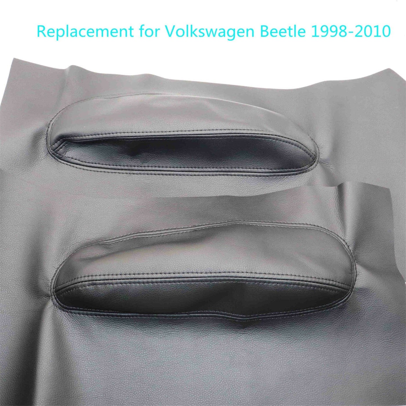 L+R Door Panel Insert Card Leather Cover Fit for Volkswagen Beetle 98-10 Black