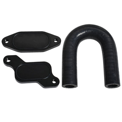 2" Driver Passenger Up-Pipes Kit + Egr Delete for 07-10 Duramax LMM 6.6L