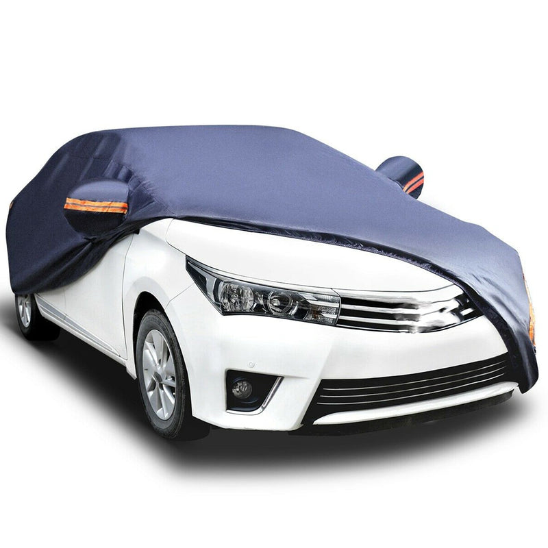 Car Cover PEVA Waterproof All Weather Protection Dark Blue 3L Universal