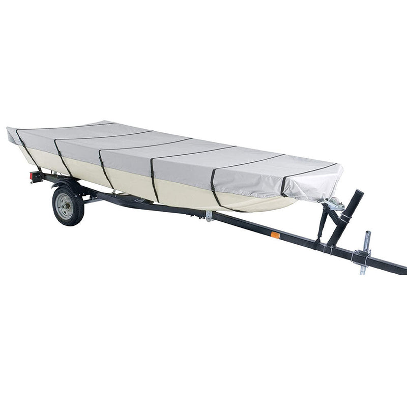 Grey 210D For Jon Boat Cover 12ft-18ft L Beam Width up to 75inch