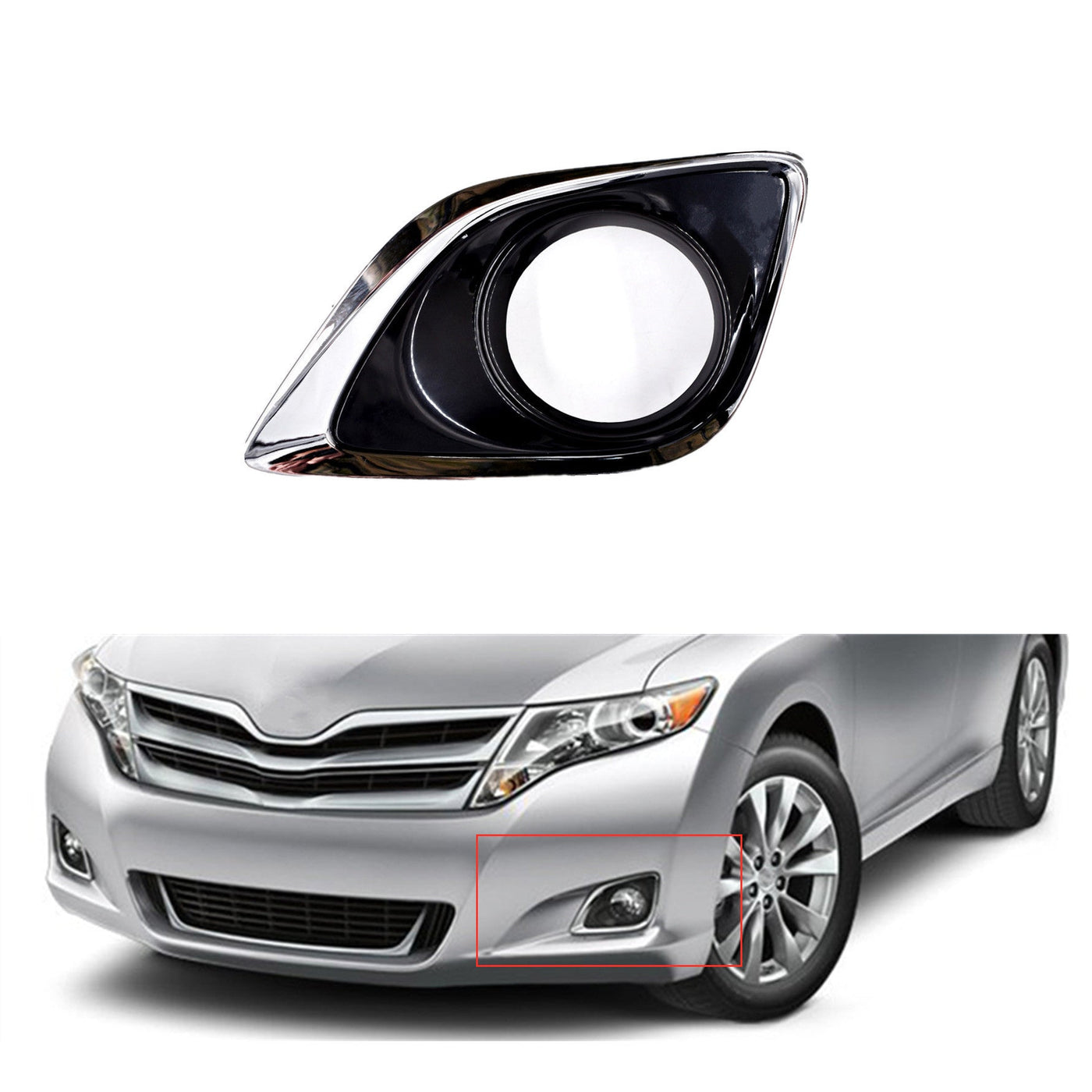New Fog Light Trim LH Driver Side for Toyota Venza TO1038183 2013-2016 US