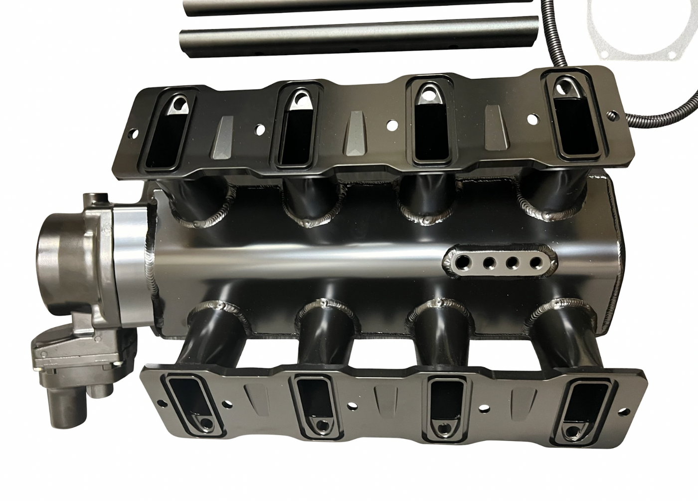 LS Low Profile Metal Fabricated Intake Manifold DBW LS1 LS2 LS6 92mm Cathedral