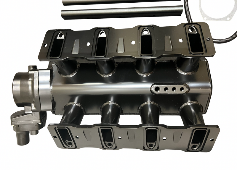 LS Low Profile Metal Fabricated Intake Manifold DBW LS1 LS2 LS6 92mm Cathedral