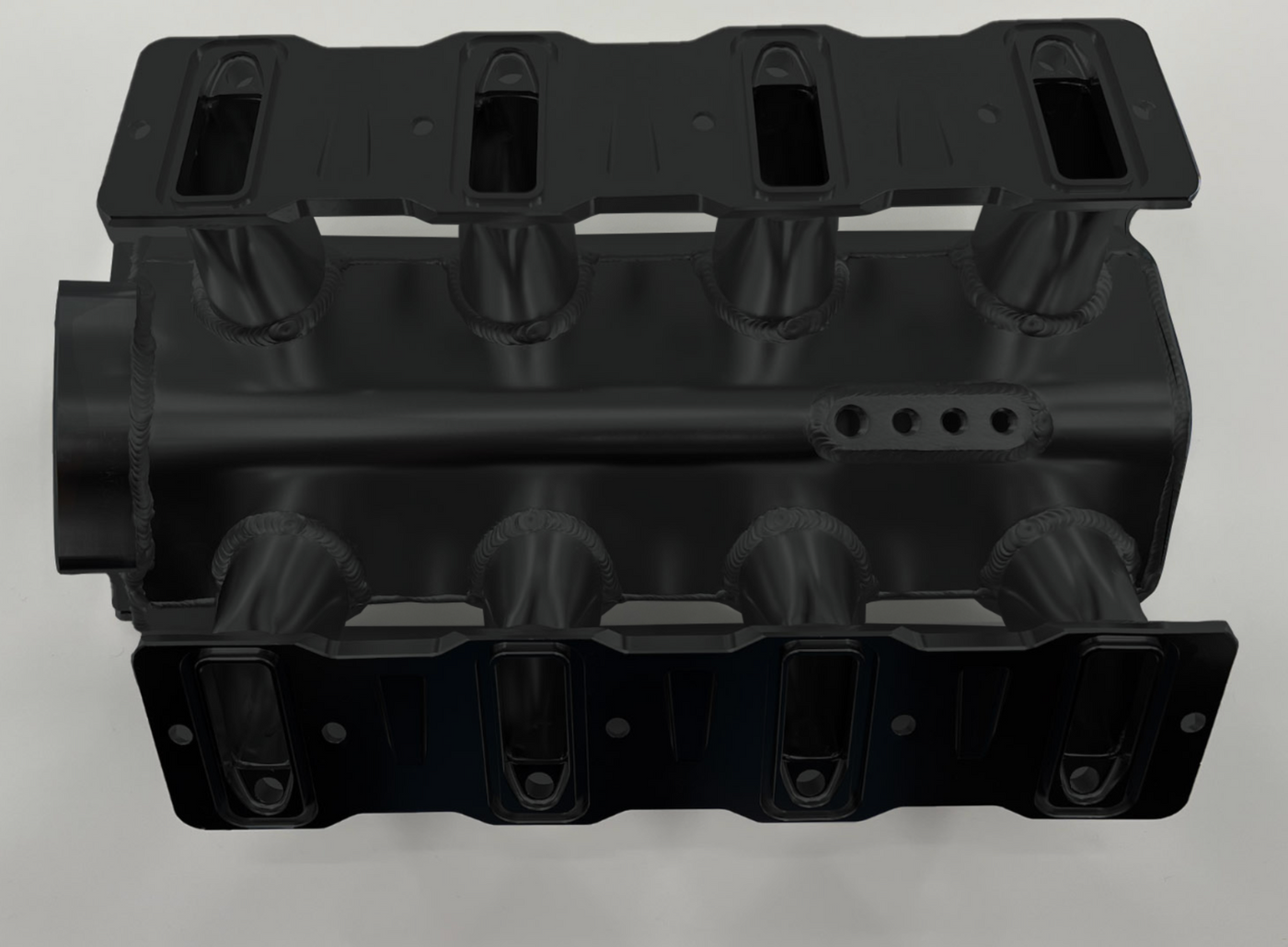 LS Low Profile Metal Fabricated Intake Manifold GM LS1 LS2 LS6 92mm Cathedral